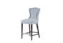 Marc Light Blue Counter Stool With Back - Signature
