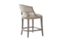 Reed Natural Counter Stool With Back - Back