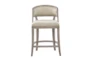 Reed Natural Counter Stool With Back - Front
