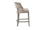 Reed Natural Counter Stool With Back - Side