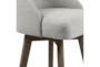 Marshall Grey Bar Stool With Back With Swivel Seat - Detail