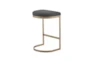 Charcoal/Antique Gold Counter Stool - Side