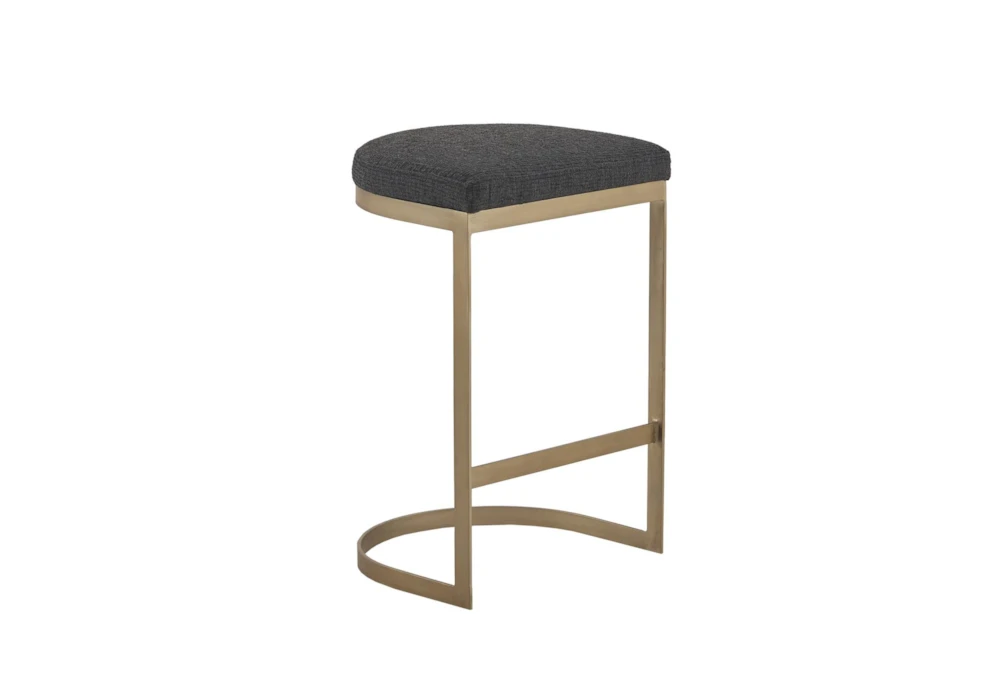 Charcoal/Antique Gold Counter Stool