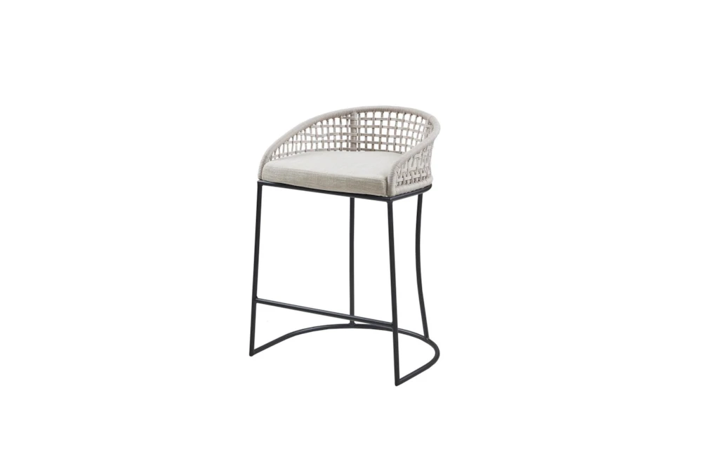 Low Back Woven Counter Stool