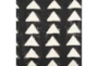 14X22 Black + White Triangle Block Print Lumbar Throw Pillow - Material