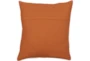 14X22 Rust Orange + Dusty Pink Triangle Block Print Lumbar Throw Pillow - Detail