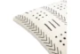 20X20 White + Black Mudcloth Block Print Throw Pillow - Detail