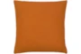 22X22 Rust Orange + Dusty Pink Mudcloth Stripe Block Print Throw Pillow - Detail