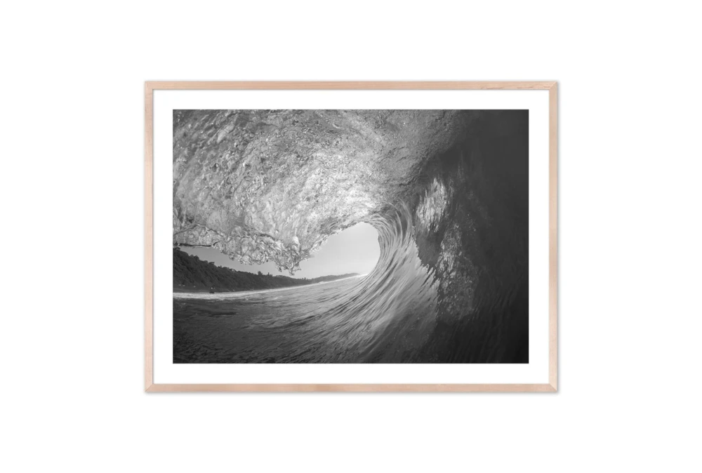 40X30 Wave Inside With Natural Frame