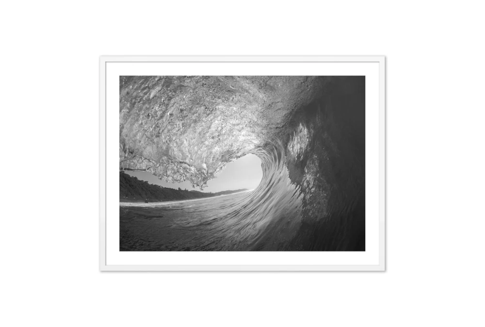 40X30 Wave Inside With White Frame
