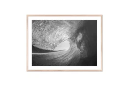 60X40 Wave Inside With Natural Frame