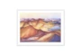 60X40 Multicolor Mountain Peaks With White  Frame - Signature