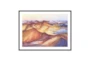 60X40 Multicolor Mountain Peaks With Black Frame - Signature