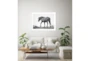 60X40 Wild Horse Grulla Gray With White  Frame - Room