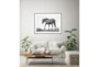 60X40 Wild Horse Grulla Gray With Black Frame - Room