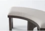 Gustav 54" Curved Bench With Upholstered Seat By Nate Berkus + Jeremiah Brent  - Detail