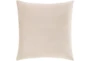 18X18 Light Beige Diamond Quilt Velvet Throw Pillow - Detail