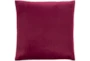 22X22 Magnenta Red Diamond Quilt Velvet Throw Pillow - Detail