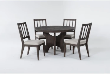Gustav 5 Piece 48 Inch Round Dining Set With Side Chairs By Nate Berkus And Jeremiah Brent