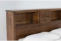 Carson California King Wood Bookcase Captains Bed - Detail