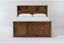 Carson California King Wood Bookcase Captains Bed With Single Sided 3-Drawers Storage - Signature