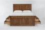 Carson California King Wood Panel Captains Bed With Double Sided 6-Drawers Storage - Front