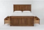 Carson California King Wood Panel Captains Bed With Double Sided 3-Drawers Storage - Front