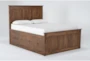 Carson California King Wood Panel Captains Bed With Double Sided 3-Drawers Storage - Side
