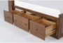 Carson King Wood Bookcase Captains Bed With 6-Drawers & 3- Drawers Storage - Detail