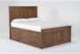 Carson King Wood Panel Captains Bed With Single Sided 6-Drawers Storage - Side