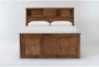 Carson Queen Wood Bookcase Captains Bed - Signature