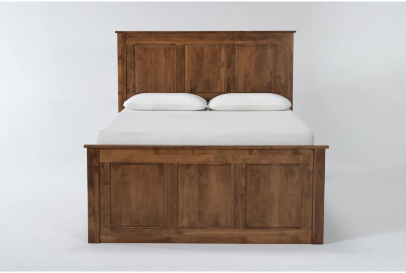 Carson Queen Wood Panel Captains Bed - 360