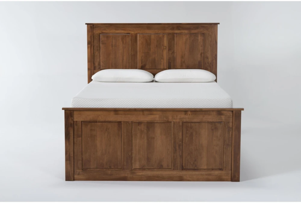 Carson Queen Wood Panel Captains Bed