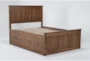 Carson Queen Wood Panel Captains Bed With Double Sided 3-Drawers Storage - Side