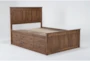 Carson Queen Wood Panel Captains Bed With Single Sided 6-Drawers Storage - Side
