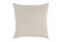 22X22 White Tonal Stripe Throw Pillow - Back
