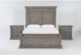Adriana California King 3 Piece Bedroom Set With 2 Nighstands - Signature
