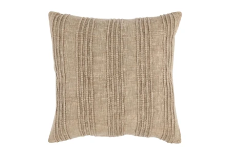 22X22 Natural Tonal Stripe Throw Pillow - Main