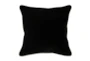 18X18 Black Heirloom Velvet Throw Pillow - Signature