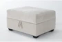 Bonaterra Sand 127" 2 Piece Sectional With Right Arm Facing Sleeper Sofa, Chaise & Ottoman - Detail