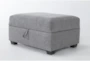 Hampstead Graphite 140" 2 Piece Sectional With Right Arm Facing Sofa Chaise & Ottoman - Detail