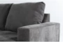 Bonaterra Charcoal 127" 2 Piece Sectional with Left Arm Facing Corner Chaise & Storage Ottoman - Detail