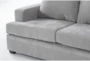 Bonaterra Dove 127" 2 Piece Sectional With Right Arm Facing Corner Chaise & Ottoman - Detail