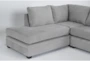 Bonaterra Dove 127" 2 Piece Sectional With Right Arm Facing Sofa Chaise & Ottoman - Detail