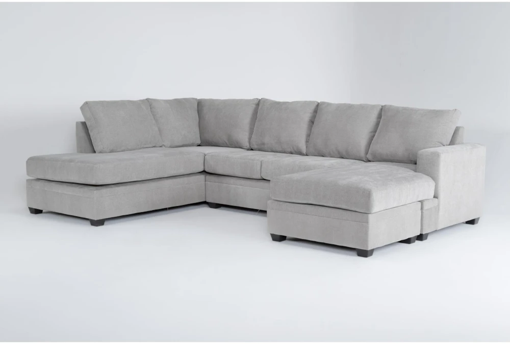 Bonaterra Dove 127" 2 Piece Sectional with Right Arm Facing Sofa Chaise & Left Arm Facing Corner Chaise