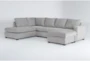Bonaterra Dove 127" 2 Piece Sectional with Right Arm Facing Sofa Chaise & Left Arm Facing Corner Chaise - Signature