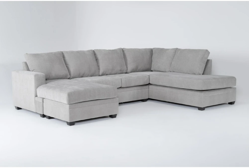 Bonaterra Dove 127" 2 Piece Sectional with Left Arm Facing Sofa Chaise & Right Arm Facing Corner Chaise