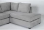 Bonaterra Dove 127" 2 Piece Sectional with Left Arm Facing Sofa Chaise, Right Arm Facing Corner Chaise & Storage Ottoman - Detail