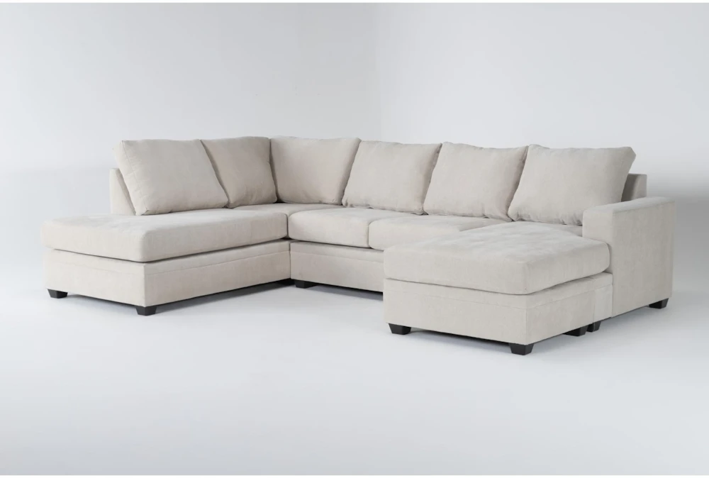 Bonaterra Sand 127" 2 Piece Sectional With Right Arm Facing Sofa Chaise