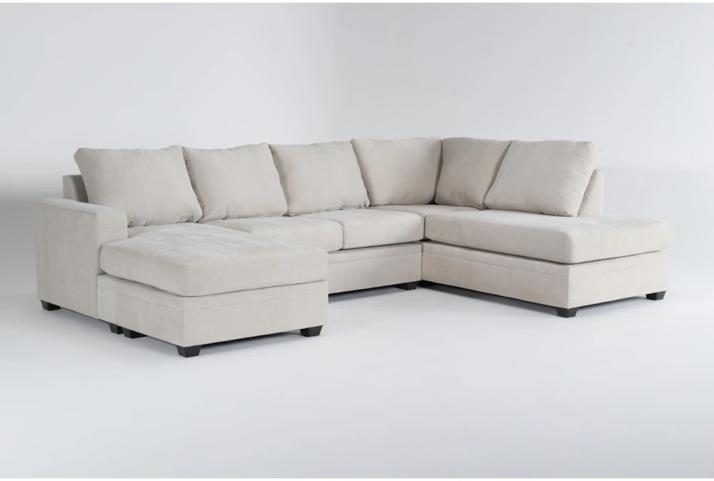 Bonaterra Sand 127" 2 Piece Sectional With Left Arm Facing Sofa Chaise
